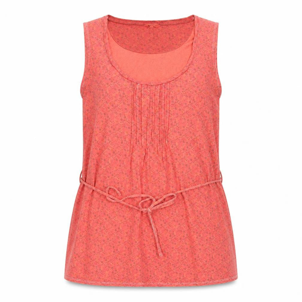 White Stuff Red Floral Tank Top, Women's Size 14