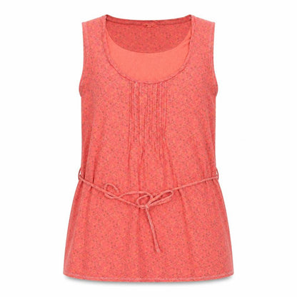 White Stuff Red Floral Tank Top, Women's Size 14