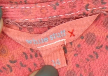 White Stuff Red Floral Tank Top, Women's Size 14