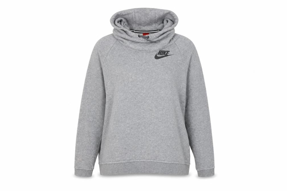 Nike Women's Grey Logo Hoodie XL