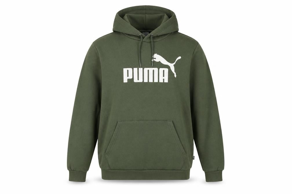 Puma Men's Green Pullover Hoodie M Logo Design