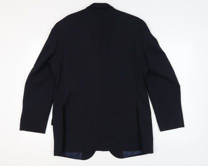 Moss Men's Blue Blazer 42R Regular Fit