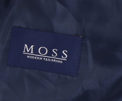 Moss Men's Blue Blazer 42R Regular Fit