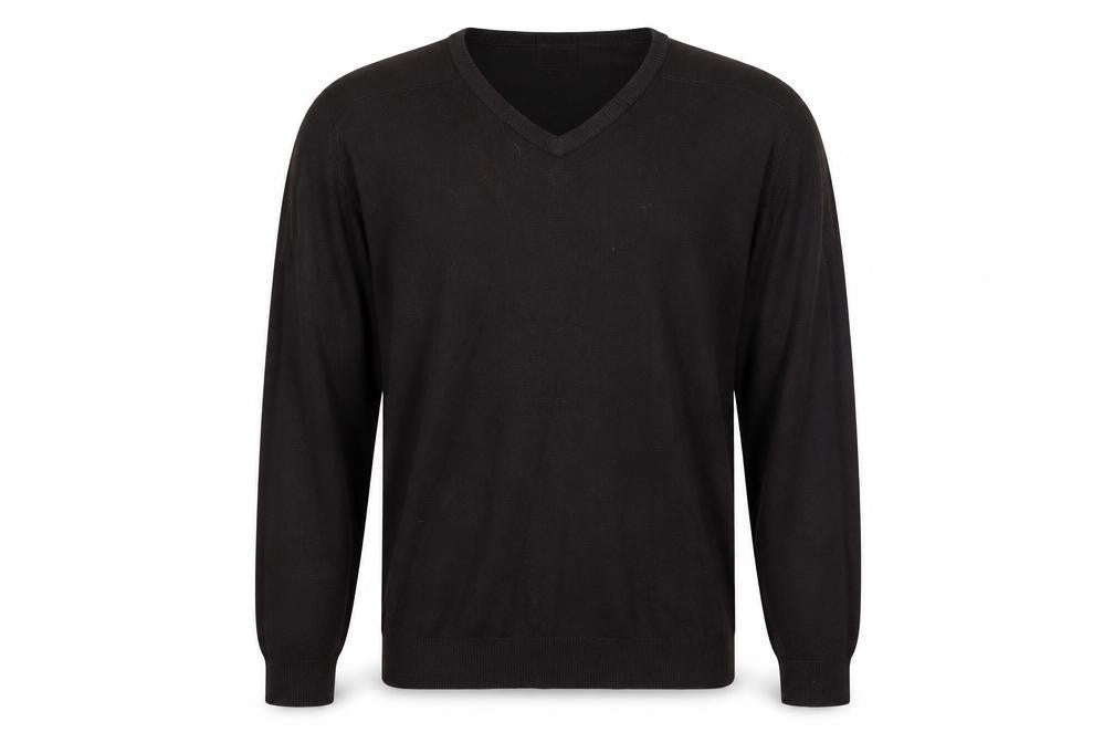 Guise Men's Black V-Neck Pullover Jumper - M