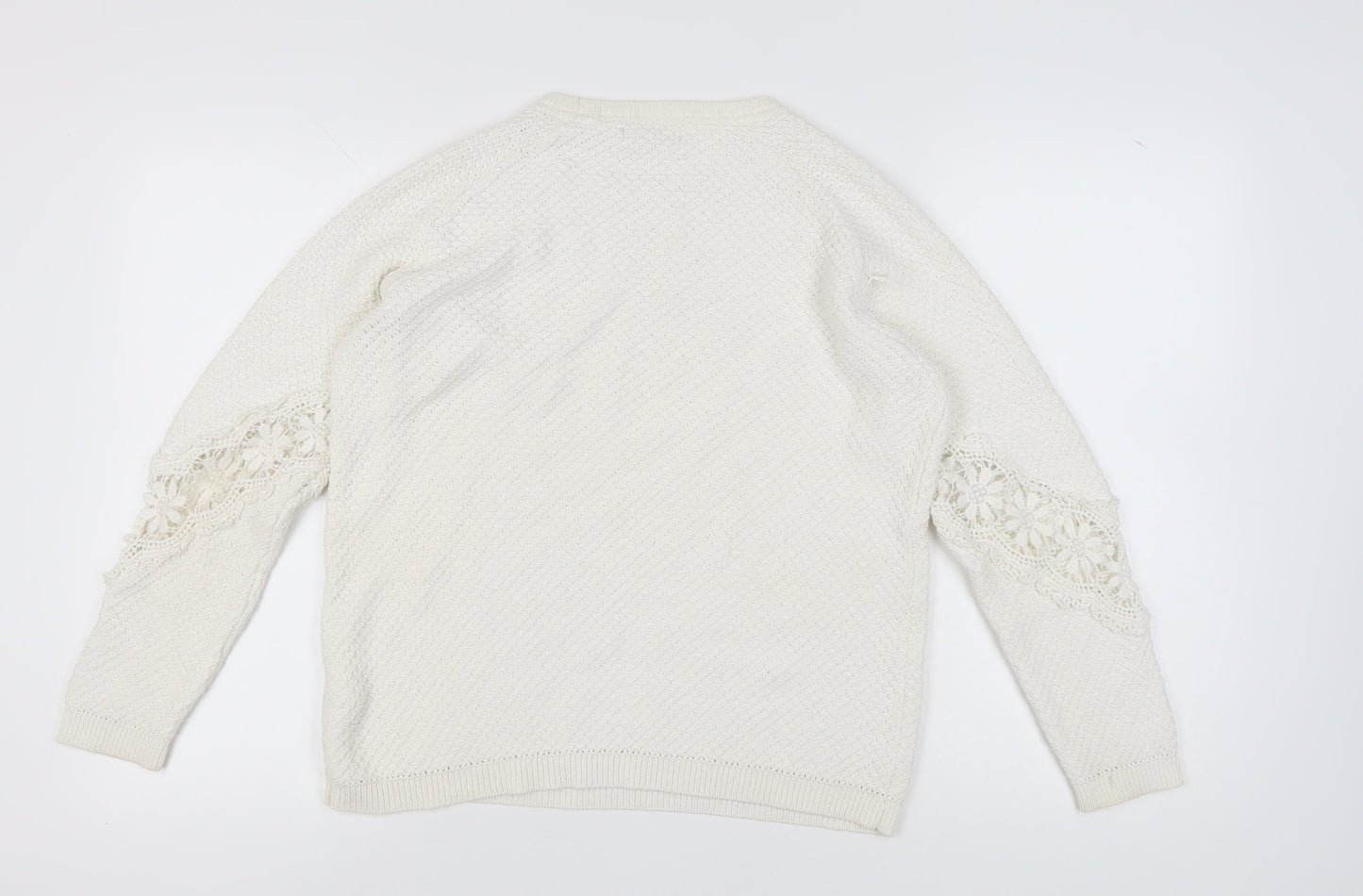 RJR John Rocha Women's White Pullover Jumper Size 12