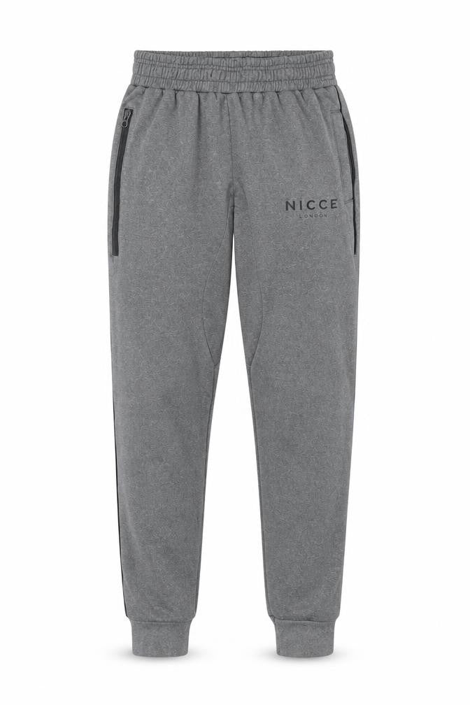 NICCE Men's Grey Joggers, Size S, Tapered Fit