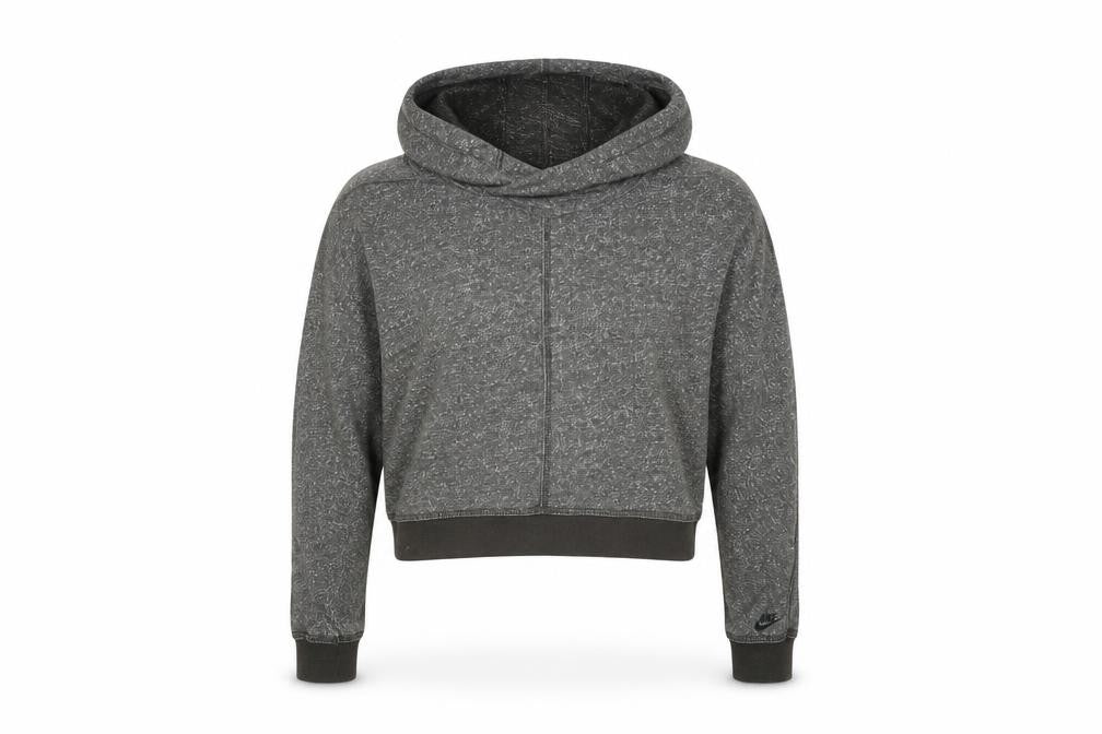 Nike Women's Grey Hoodie - Size S, Hooded, Activewear