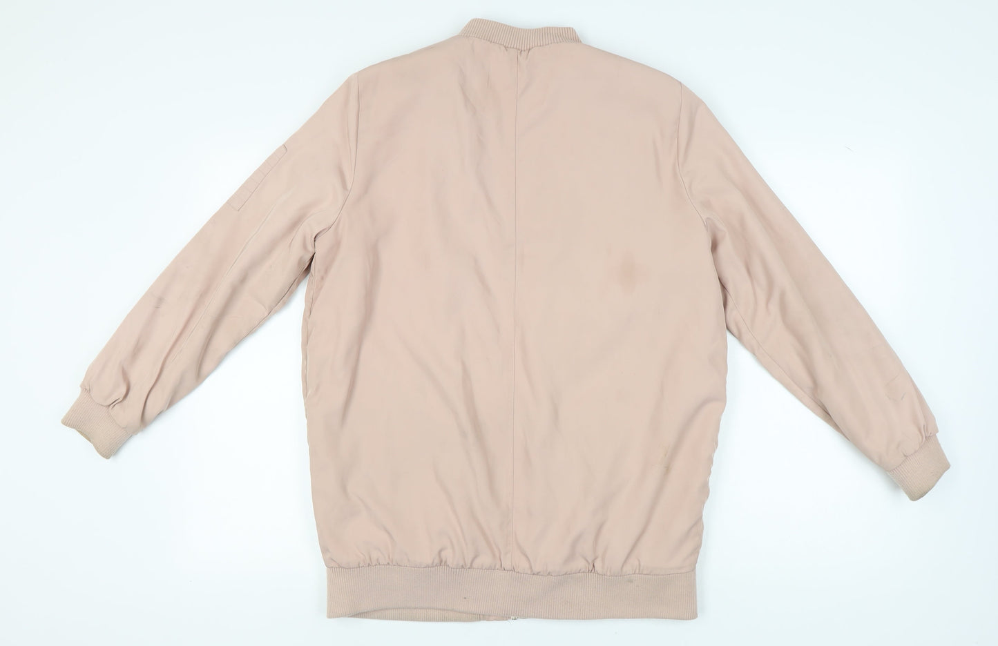 Miss Selfridge Women's Beige Bomber Jacket Size 12