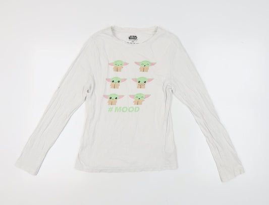 Preloved Star Wars Unisex White Long Sleeve T-Shirt 2XS - Front