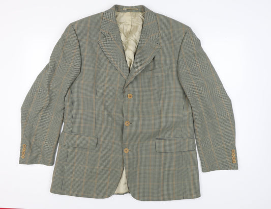 Lino Vierra Men's Multicoloured Check Blazer UK 42