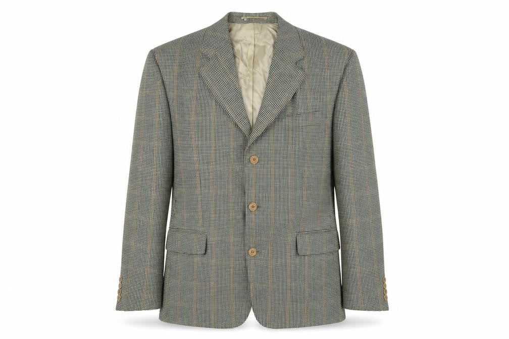 Lino Vierra Men's Multicoloured Check Blazer UK 42