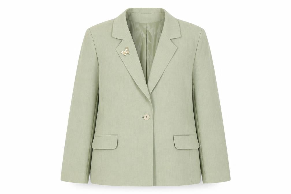 Eastex Women's Green Blazer, Size 14, Lined, Excellent