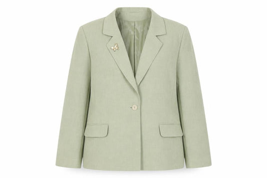 Eastex Women's Green Blazer, Size 14, Lined, Excellent