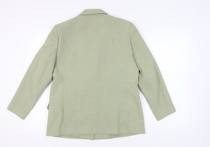 Eastex Women's Green Blazer, Size 14, Lined, Excellent