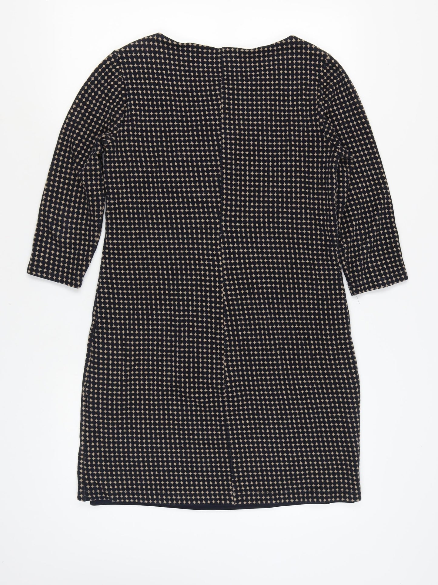 Laura Ashley Women's Black Geometric Sheath Dress