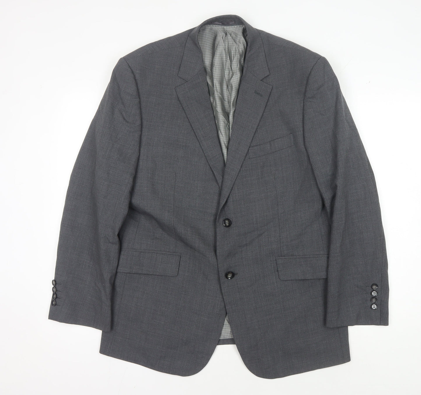 Skopes Mens Grey 42S Blazer Jacket Two-Button