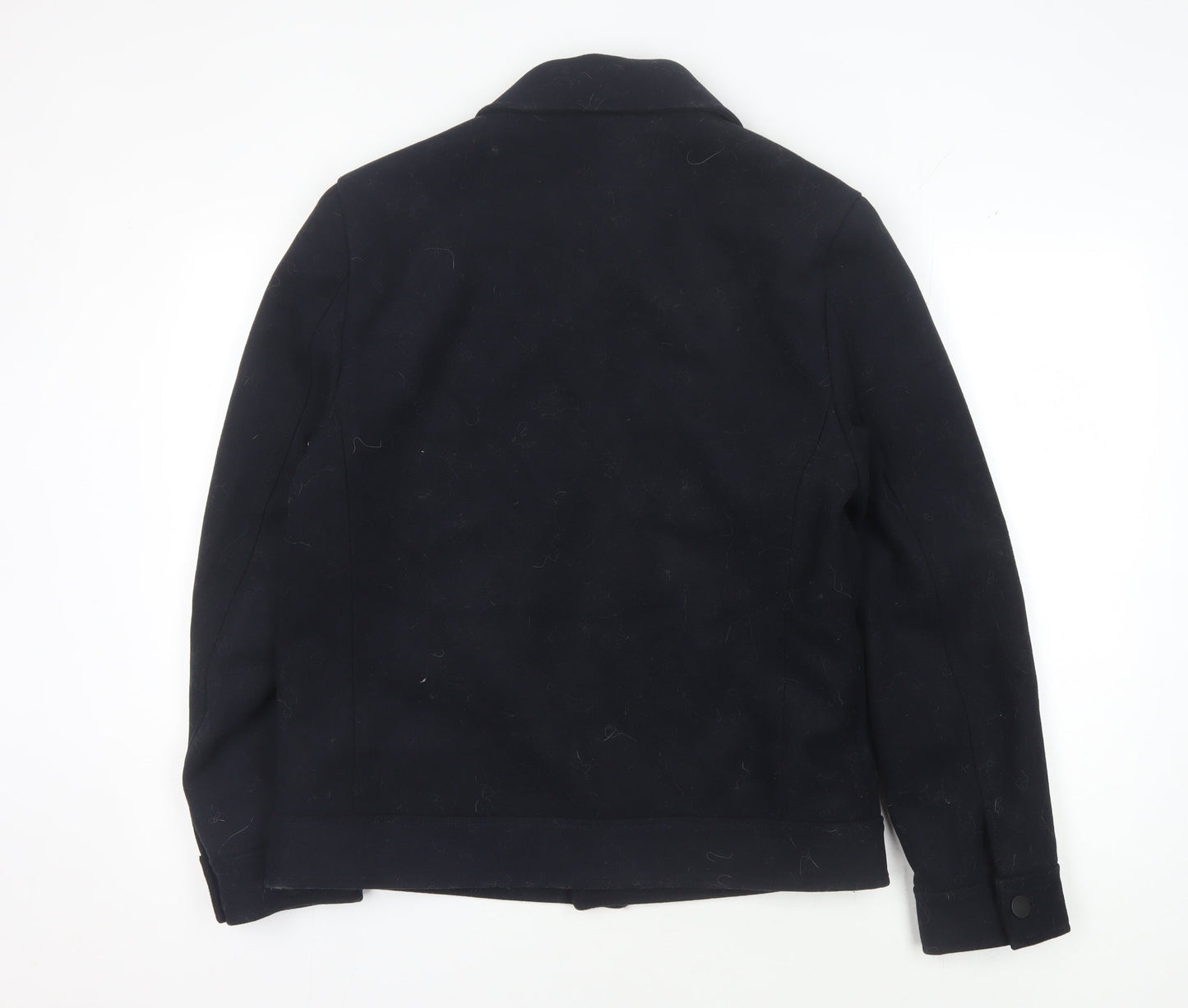 Debenhams Men's Black Wool Blend Jacket - Medium