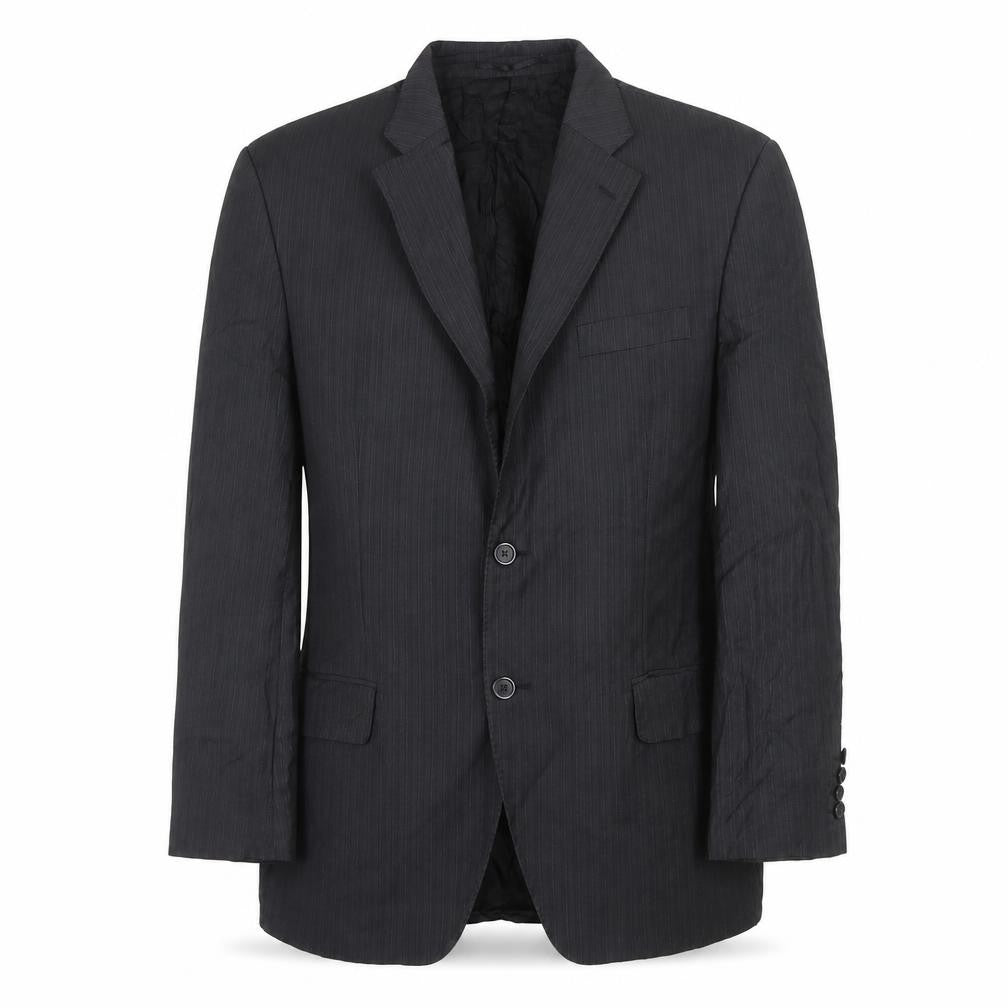 Cerruti Men's Black Short Blazer 40S Striped