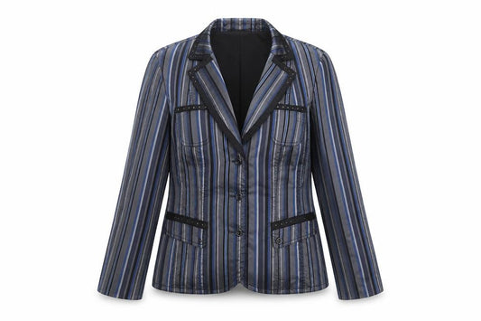Gerry Weber Women's Multicoloured Size 12 Striped Blazer