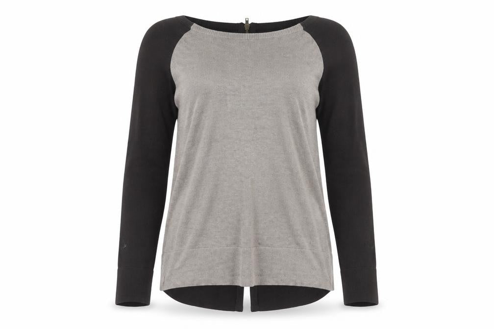 Joan Vass Women's Black Cardigan M with Full Zip