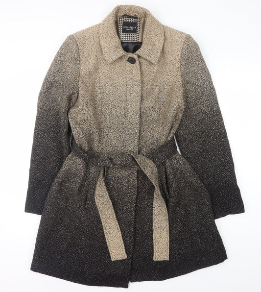 Principles Women’s Beige Mid-Length Belted Coat Size 14