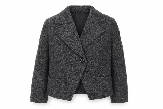Marks & Spencer Grey Jacket, Women's, Size 16, Button Accent