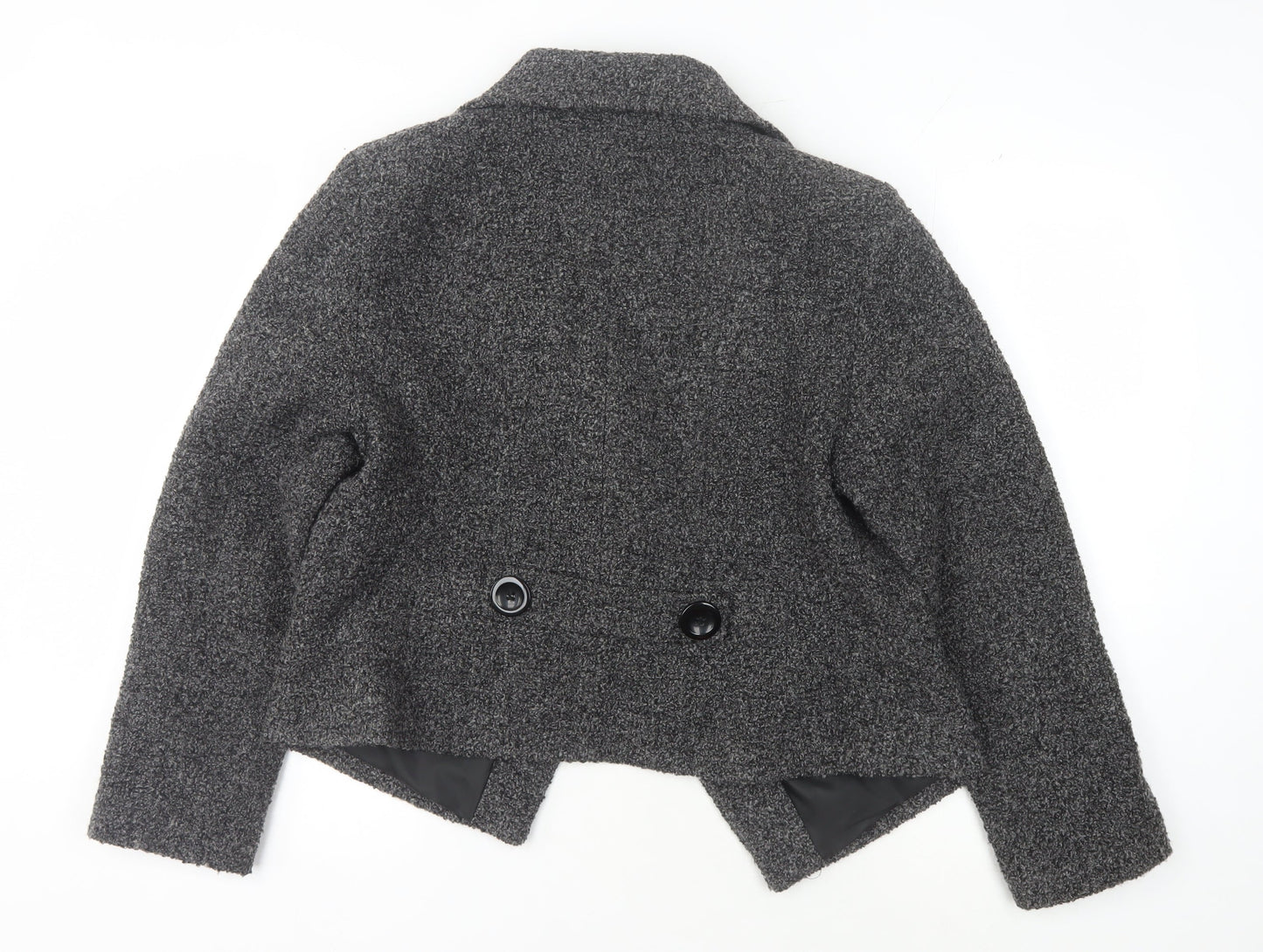 Marks & Spencer Grey Jacket, Women's, Size 16, Button Accent