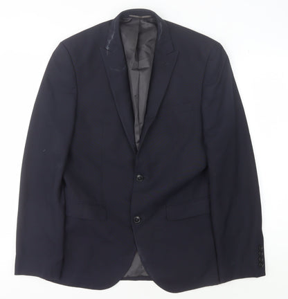 Next Men's Blue Blazer, Size 38R, Formal Jacket