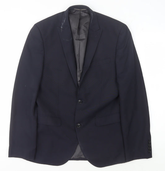 Next Men's Blue Blazer, Size 38R, Formal Jacket