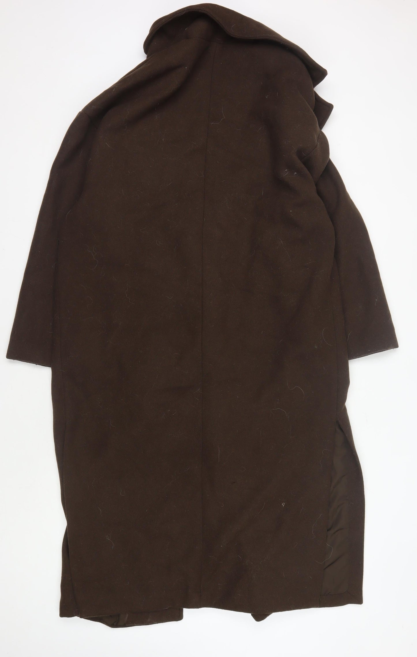 Bershka Men's Brown Long Coat Size L