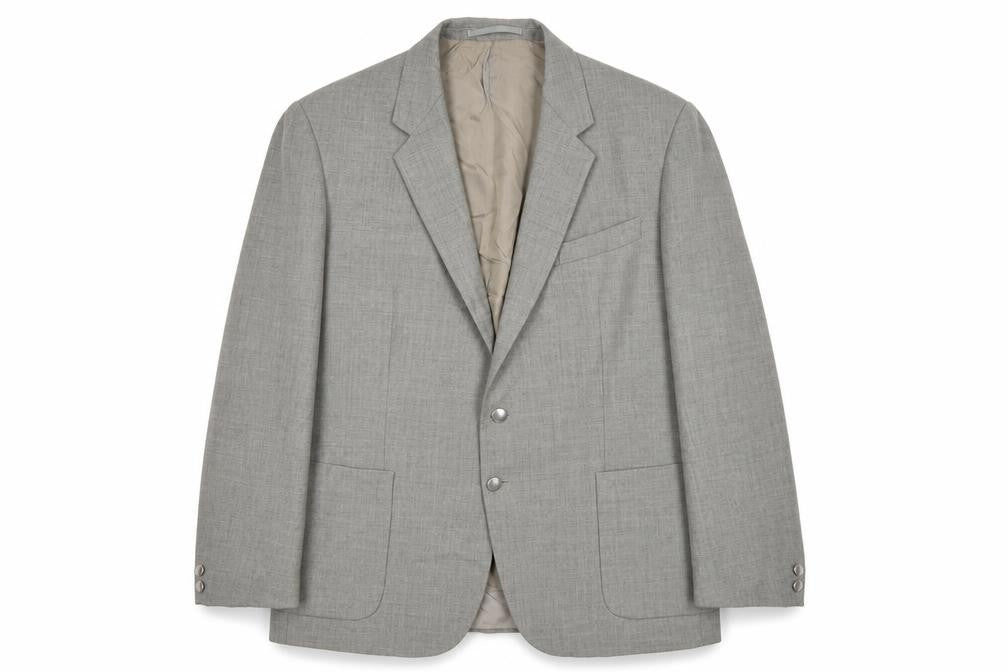 St Michael Men's Grey Wool Blazer, Size 44, Formal