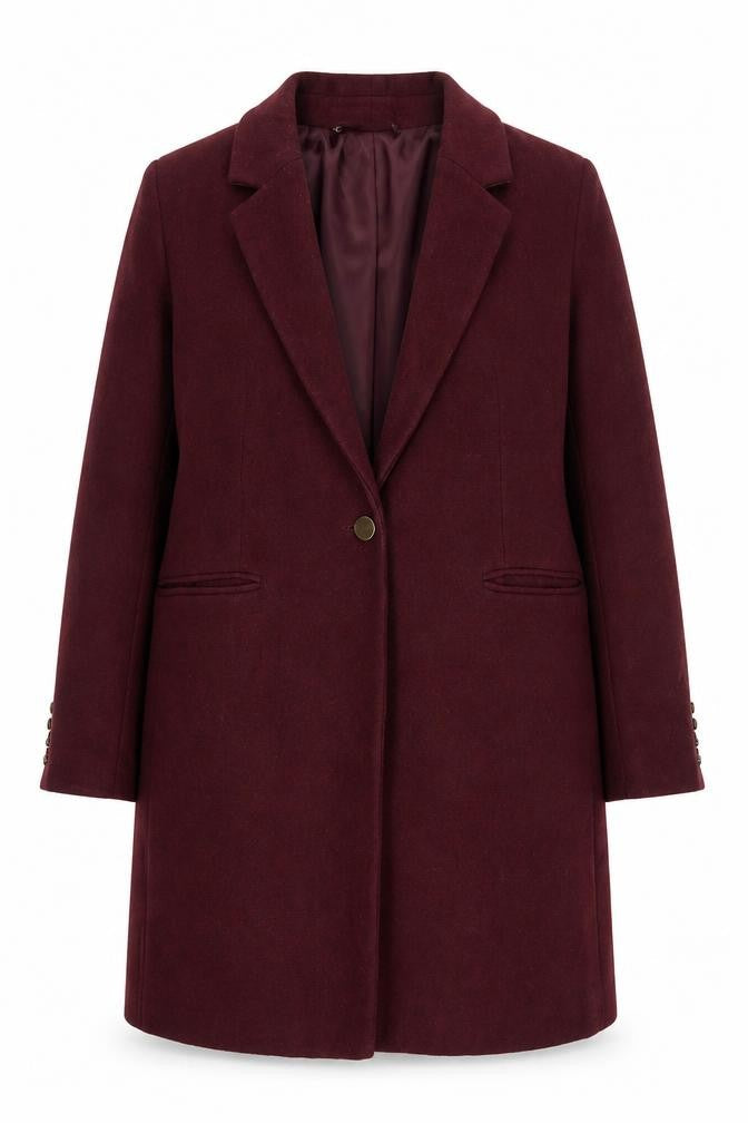 Oasis Women's Red Wool Blazer Size 16 Winter Jacket