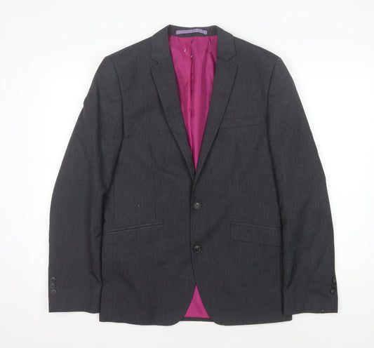 Marks and Spencer Men's Grey 38R Blazer, Formal Jacket