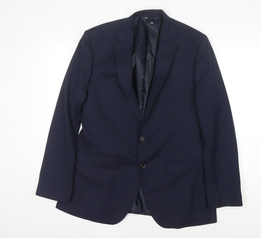 Marks and Spencer Men's Blue Blazer 42 Regular Fit