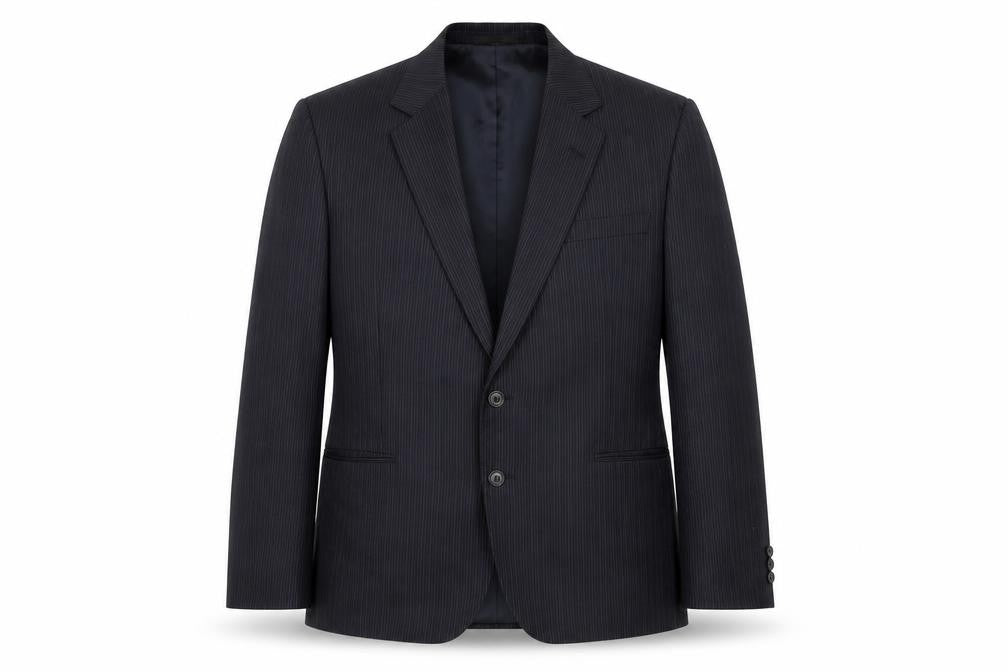 Austin Reed Men's Blue Striped Blazer, 42R, Wool