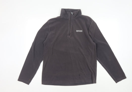 Regatta Men's Black Fleece Pullover Sweatshirt L