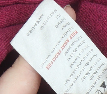Mountain Warehouse Women's Red Fleece Sweatshirt Size 12