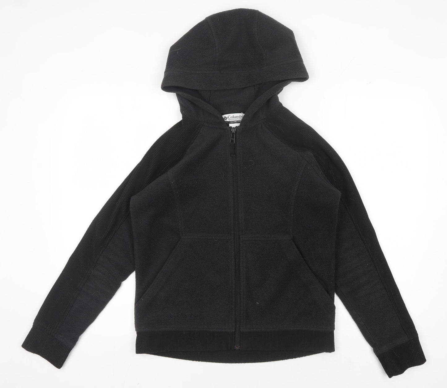 Columbia Women's Black Fleece Jacket M Hooded