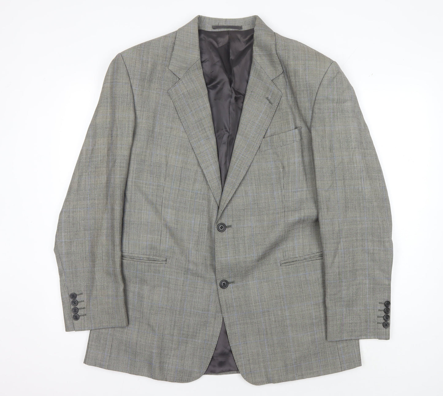 Berwin & Berwin Men's Grey Check Blazer 42R