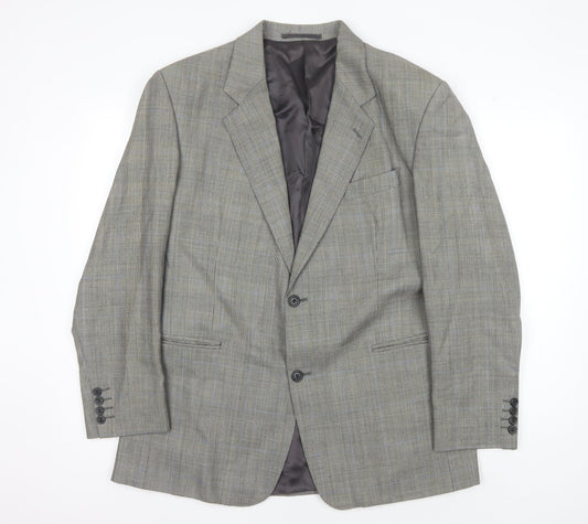 Berwin & Berwin Men's Grey Check Blazer 42R