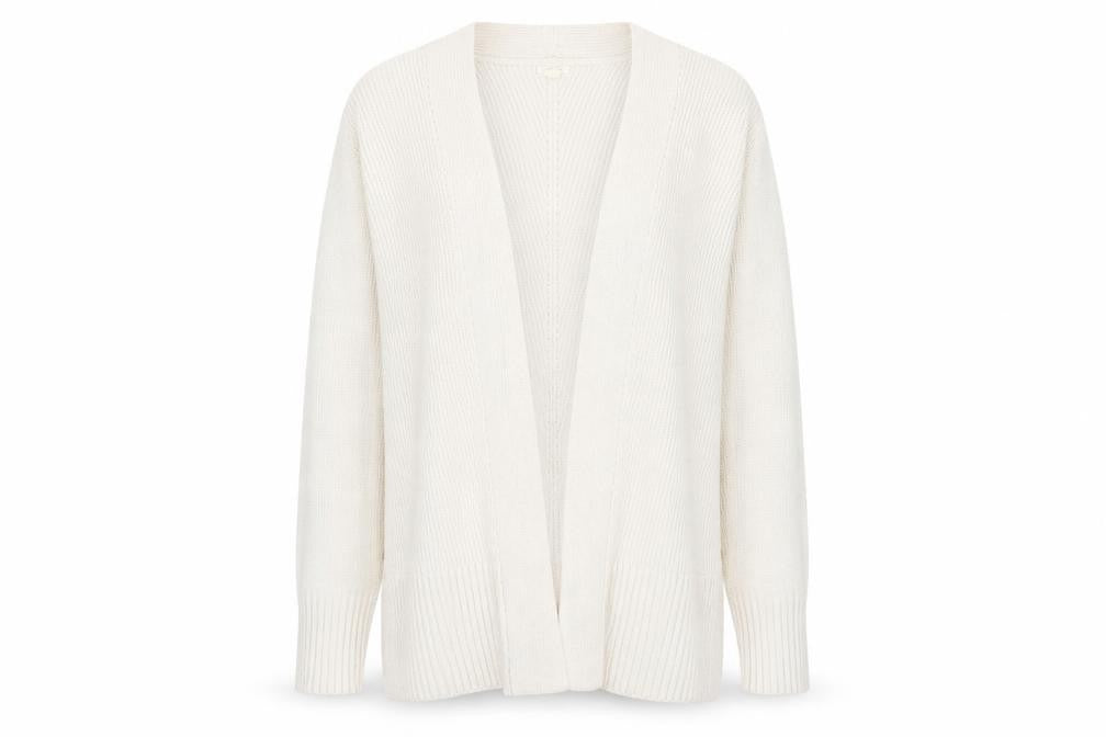 Fat Face Women's Ivory Cardigan - Size 12, Acrylic/Viscose
