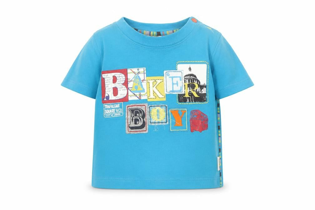 Ted Baker Boys' Blue Graphic Print T-Shirt, 0-3 Months