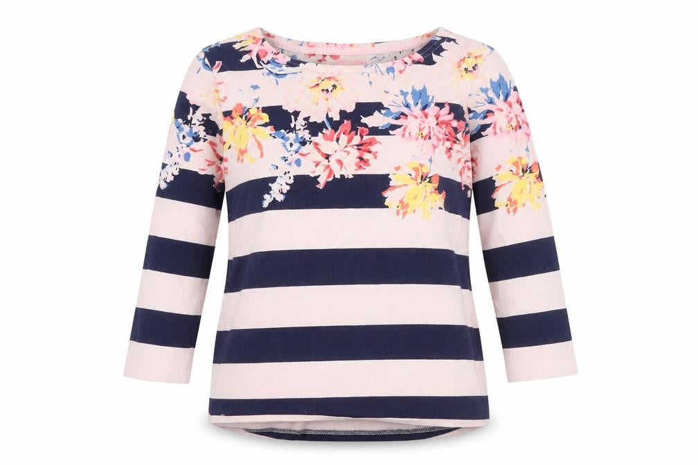Joules Women's Multicoloured Stripe T-Shirt Size 10
