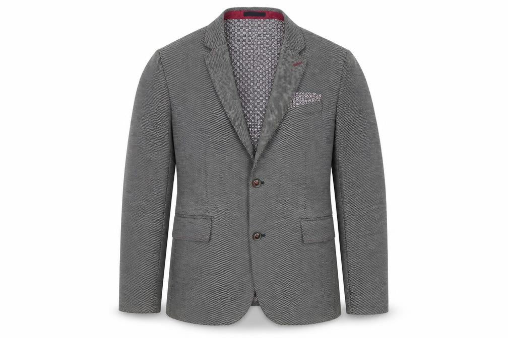 Ted Baker Men's Grey Slim Fit Tweed Blazer 3