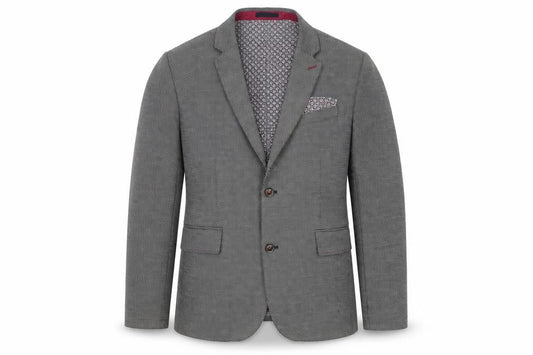 Ted Baker Men's Grey Slim Fit Tweed Blazer 3