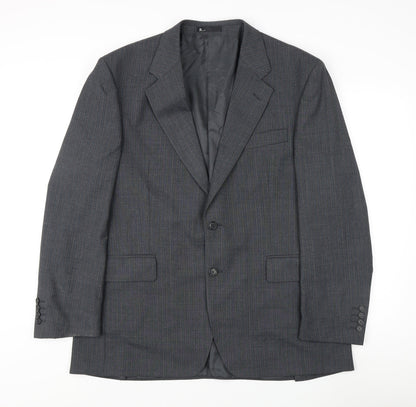 BHS Men's Grey Regular Fit Suit Jacket 44R