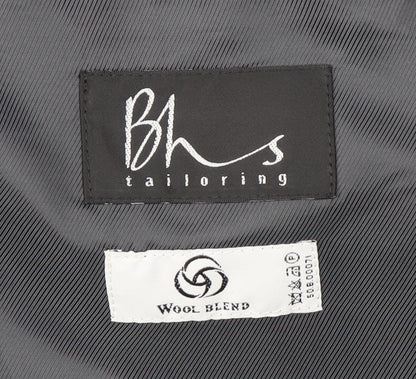 BHS Men's Grey Regular Fit Suit Jacket 44R