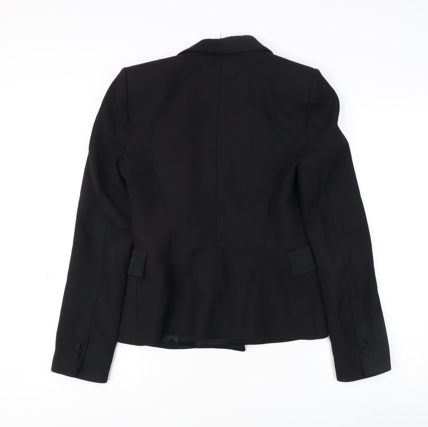 Zara Women Black Wool Blend Blazer XS