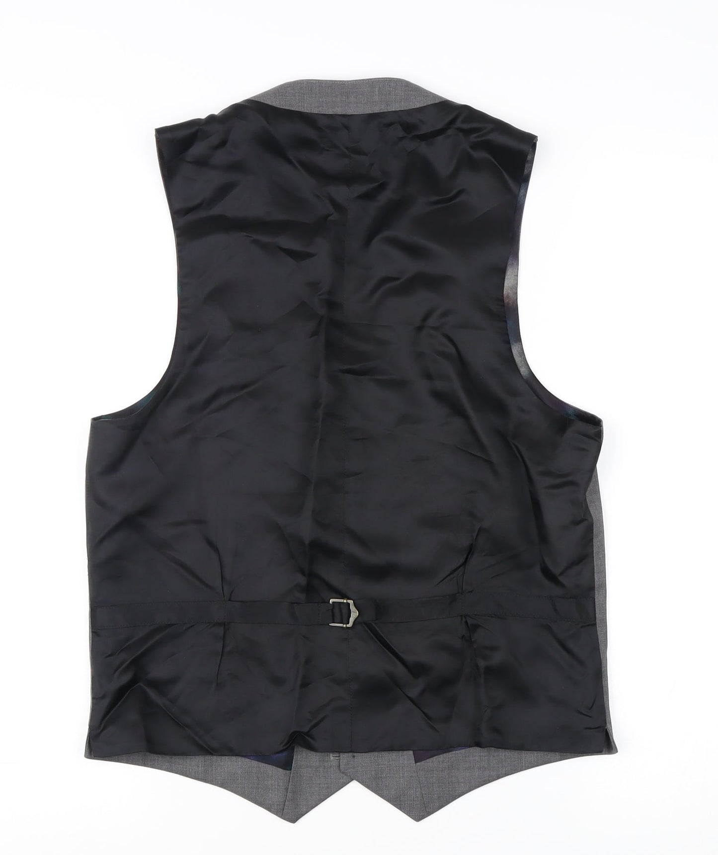 Paul Smith Men's Grey Wool Waistcoat, Size S, Elegant