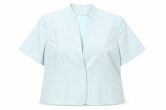 Klass Women's Aqua Blazer, Size 20, Short Sleeve